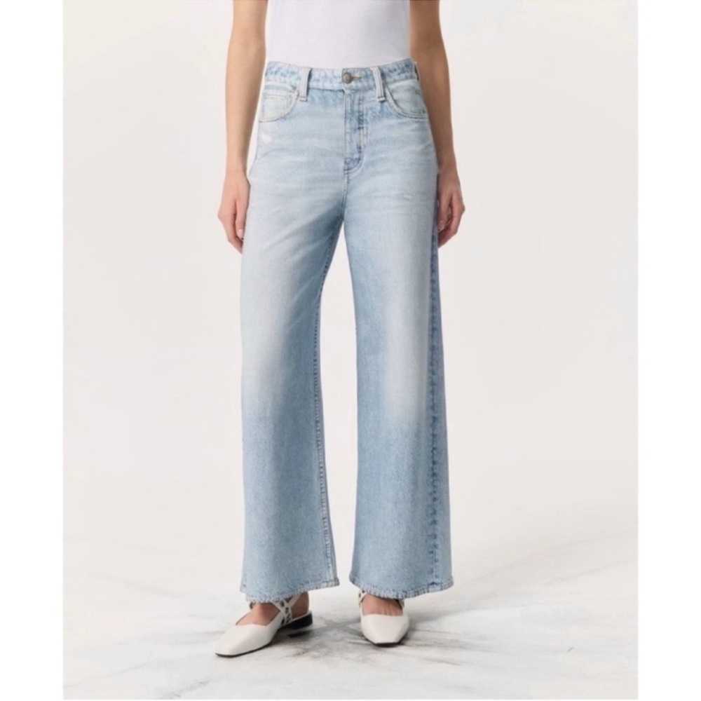 Rag & Bone Miramar Sofie Wide-Leg Ankle Pants Sweatpant Jeans 31